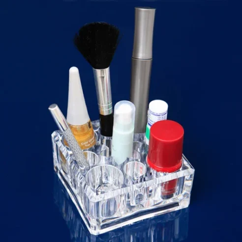 9 Grid Acrylic Makeup Organizer Cosmetic Box