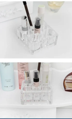 9 Grid Acrylic Makeup Organizer Cosmetic Box