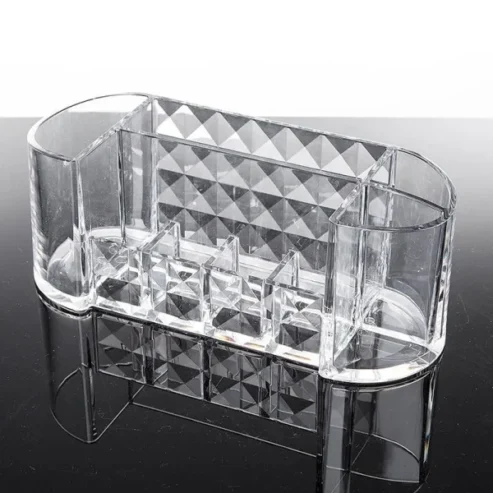 Acrylic Transparent Makeup Pen Case Holder | Display Stand Organizer