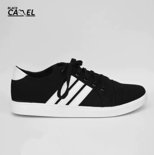 Black Camel Sneakers For Men | Black Color Shoes For Men (asiwen 39-44)