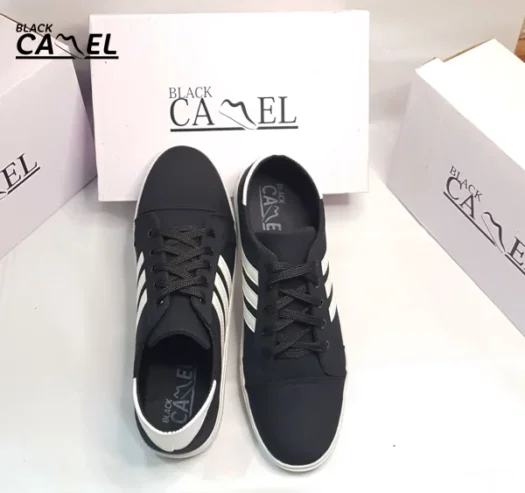 Black Camel Sneakers For Men | Black Color Shoes For Men (asiwen 39-44)