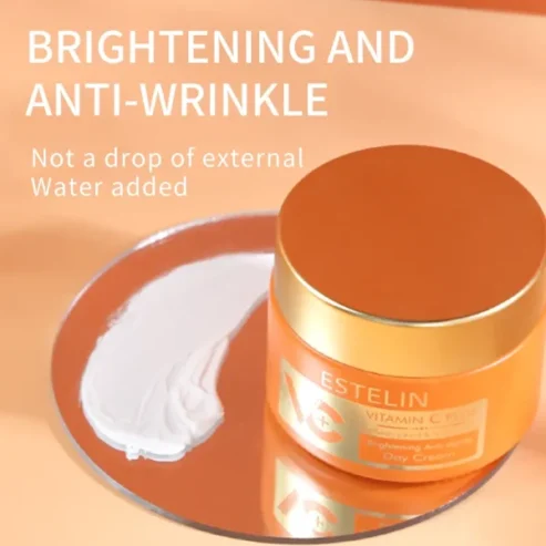 Estelin – Vitamin C Plus Brighteing & Anti-aging Day Cream | Hyaluronic Acid Niacinamide – 50g
