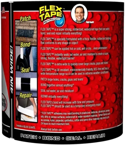 Flex Tape Ultra-strong Waterproof Adhesive Tape | Waterproof Seal Repair & Sealant | Stop The Leak