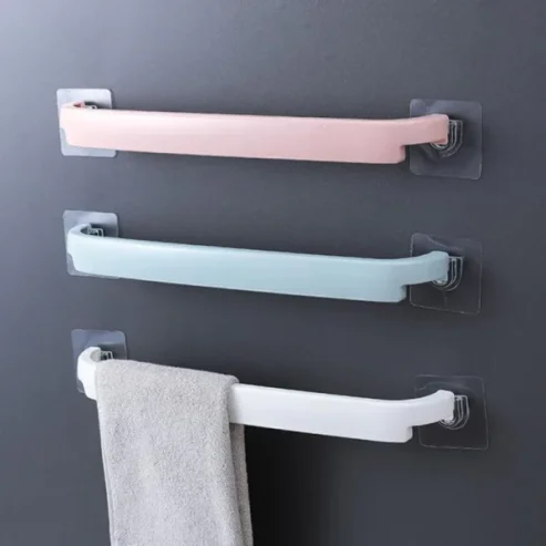 Towel Rack Hanging Rag Pole Bathroom Slipper Hanger (random Color )