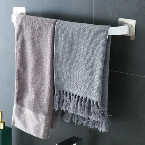 Towel Rack Hanging Rag Pole Bathroom Slipper Hanger (random Color )
