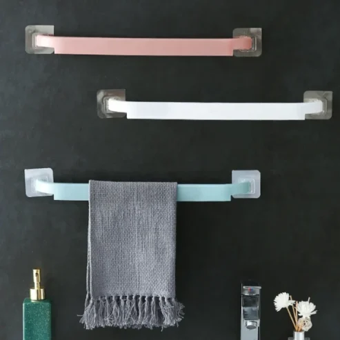 Towel Rack Hanging Rag Pole Bathroom Slipper Hanger (random Color )