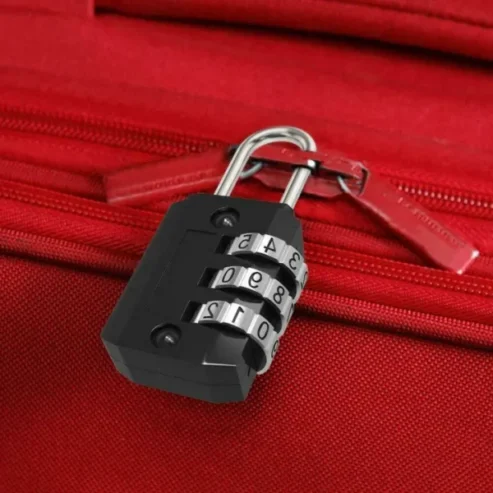 3 Digit Combination Padlock For Locker Luggage Suitcase Travel Bag (different Color)