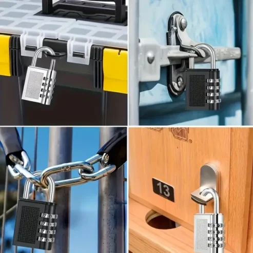 3 Digit Combination Padlock For Locker Luggage Suitcase Travel Bag (different Color)
