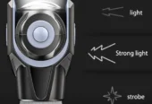 360 Degree Rotating Flashlight Outdoor Led Flashlight | Rechargeable Torch For Camping Outdoor Emergency Use