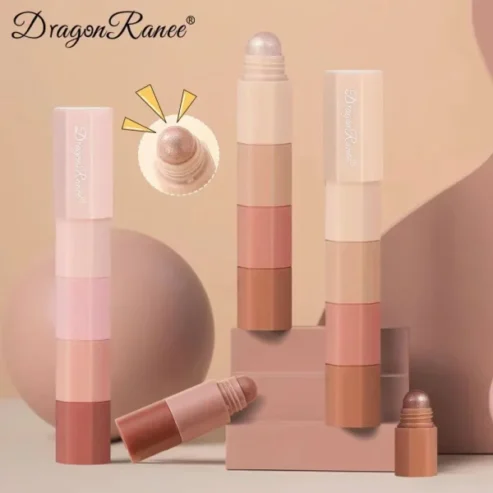 4 In 1 Dragon Ranee Eyeshadow Pearlescent Matte Pencil Stick | Long Lasting Waterproof Glitter Highlighter
