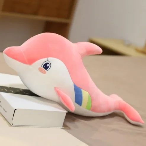 Chroma The Dolphin | Dolphin Doll Aquarium Animal Stuff Plush Toy Sleeping Pillow – 65cm (random Color)