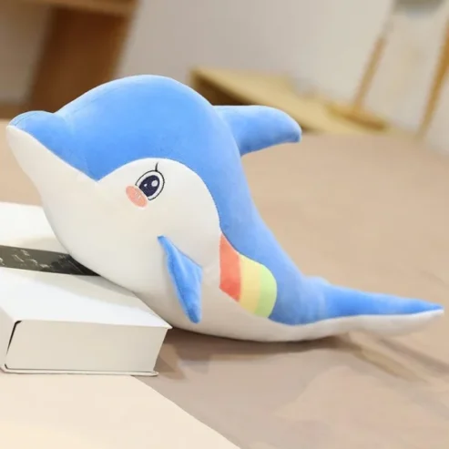 Chroma The Dolphin | Dolphin Doll Aquarium Animal Stuff Plush Toy Sleeping Pillow – 65cm (random Color)