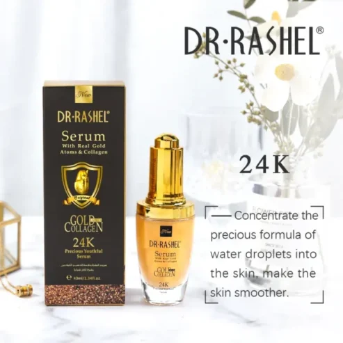 Dr.rashel 24k Gold Atoms Collagen Ampoule Precious Youthful Whitening Face Serum – 40 Ml