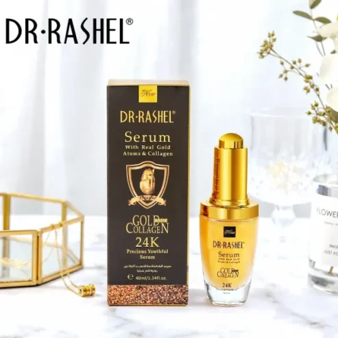Dr.rashel 24k Gold Atoms Collagen Ampoule Precious Youthful Whitening Face Serum – 40 Ml
