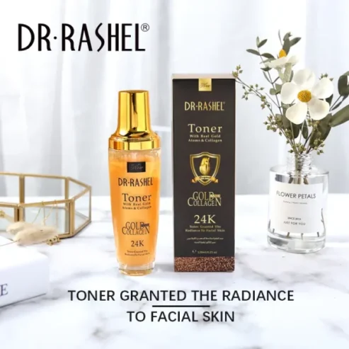 Dr.rashel 24k Gold Collagen Toner Moisturizing Nourishing Essence Toner – 120ml
