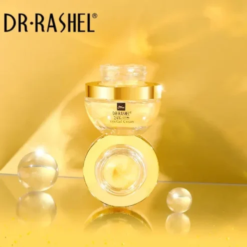 Dr.rashel 24k Gold Collagen Youthful Reviving Eye Gel Cream | Anti Wrinkle Under Eye Bag Removal Cream – 20m