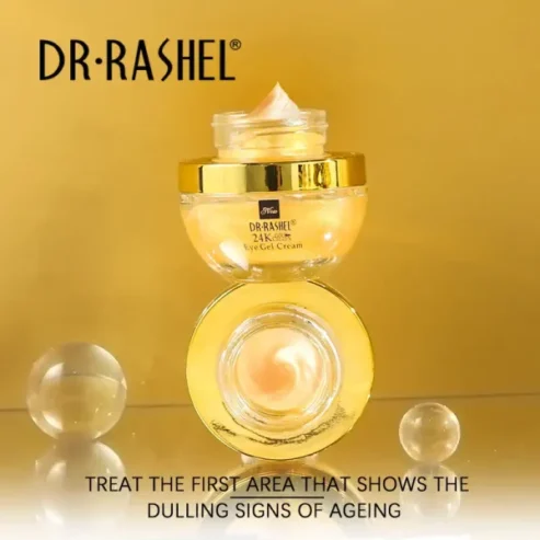 Dr.rashel 24k Gold Collagen Youthful Reviving Eye Gel Cream | Anti Wrinkle Under Eye Bag Removal Cream – 20m