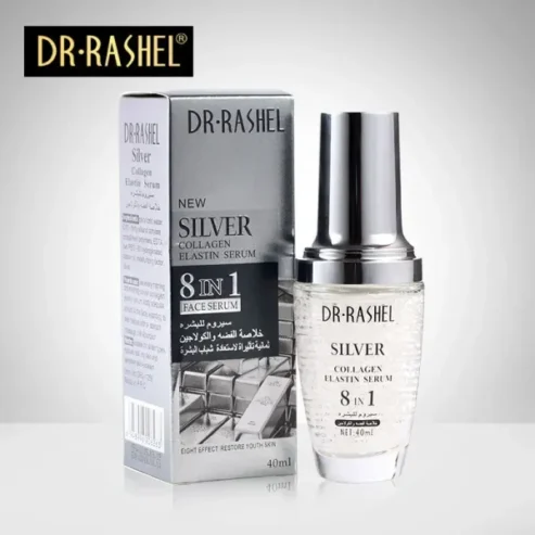 Dr.rashel 8 In 1 Silver Collagen Elastin Face Serum Moisturizing Whitening Skin Brightening Facial Serum – 40ml