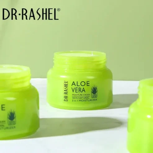 Dr Rashel Aloe Vera Moisturizer Face Cream 3 In 1 Smooth Repair Nourish Soft, 50g