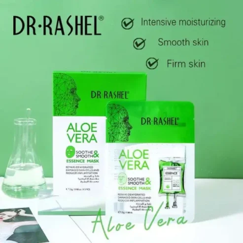 Dr Rashel Aloe Vera Soothie And Smooth Essence Mask Up, 25g*5pcs