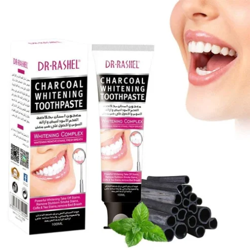 Dr Rashel Black Charcoal Toothpaste Deeply Cleaning Whitening Lightening – 100g