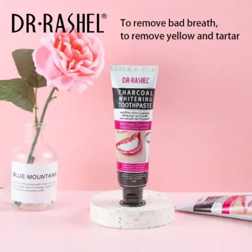 Dr Rashel Black Charcoal Toothpaste Deeply Cleaning Whitening Lightening – 100g
