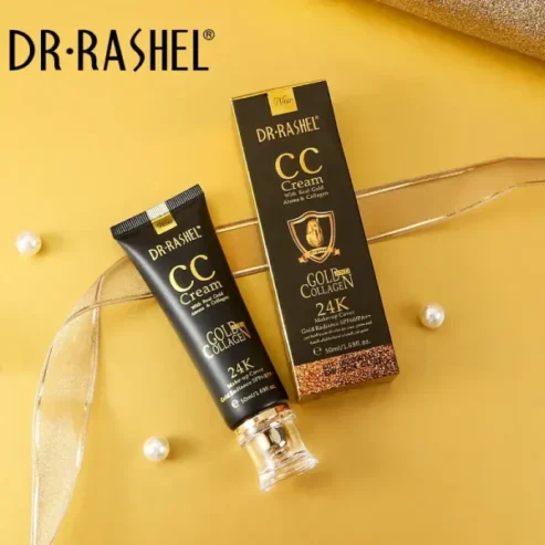 Dr.rashel Spf 60 Makeup Cover Whitening Face Cream 24k Gold Collagen Cc Cream – 50ml