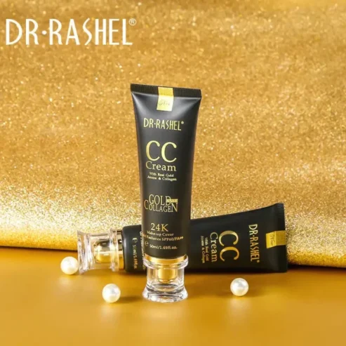 Dr.rashel Spf 60 Makeup Cover Whitening Face Cream 24k Gold Collagen Cc Cream – 50ml