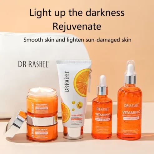 Dr. Rashel Vitamin C Brightening & Anti-aging Skin Care Set – 5pcs Set