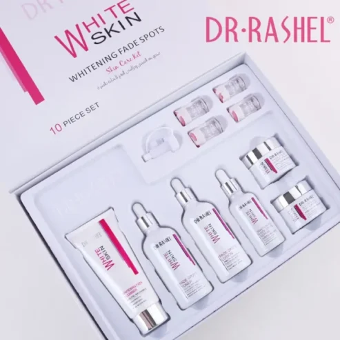 Dr Rashel White Skin Whitening Fade Spots Skin Care Kit | Whitening Fade Series Gift Box 10 Pcs Set