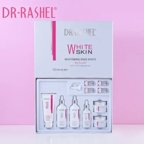 Dr Rashel White Skin Whitening Fade Spots Skin Care Kit | Whitening Fade Series Gift Box 10 Pcs Set