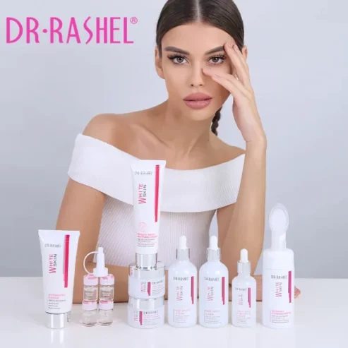 Dr Rashel White Skin Whitening Fade Spots Skin Care Kit | Whitening Fade Series Gift Box 10 Pcs Set
