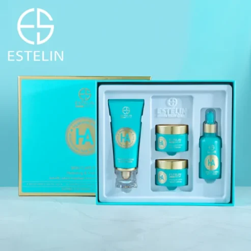 Estelin Hyaluronic Acid Hydrating & Vitalizing Skin Care Set – 4 Pcs Set
