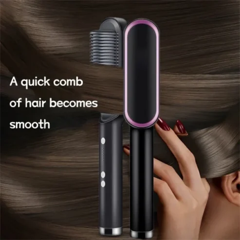 Mini Straightener Ceramic coated plates 850ºF high heat up Ready in 30 seconds 850ºF professional Heating system Super Ionic Technology 2x more ions Advance Ceramic Coating with moroccan argon Oil infused micro-conditioners 3x shine enhancing technologies Instantly smooth hair elimintaing frizz for maximum Shine