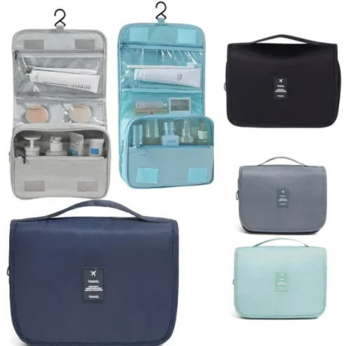 Hanging Travel Toiletry Bag | Waterproof Travel Makeup Cosmetic Organizer