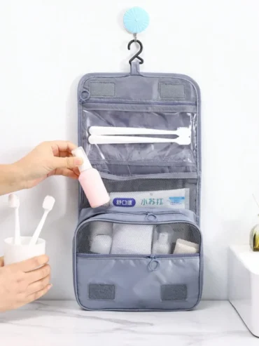 Hanging Travel Toiletry Bag | Waterproof Travel Makeup Cosmetic Organizer