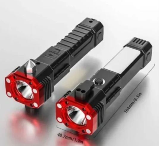 High-power Led Flashlight Rechargeable And Multifunctional For Your Lighting Needs (random Color)