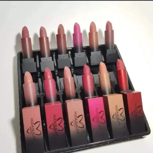 Huda Bullet Matte Lipstick – Pack Of 12