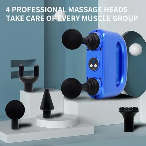 New Pack Deep Tissue Percussion Muscle Massager Machine Double Head