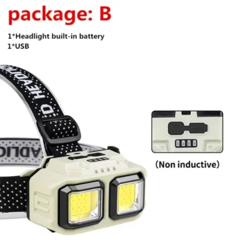 Usb Rechargeable Sensor Headlight Hx-816s Powerful Led Flashlight Headlamp Torch Head Light Camping Fishing Mining Light Lamp Torch