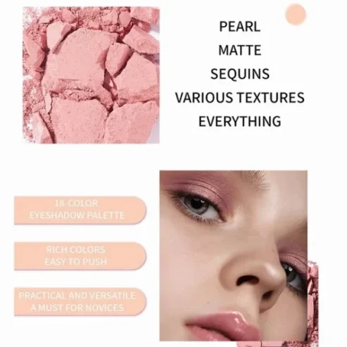 Warda Beauty 26 Colors Matte Long Lasting Pigmented Eyeshadow Palette